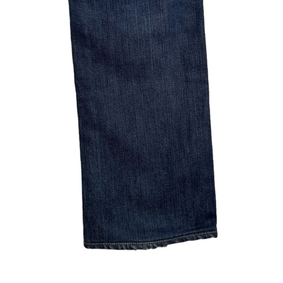 Paige Low Rise Bootcut Y2K Medium Wash Blue Jeans Whiskering Fading 25 - Picture 12 of 16